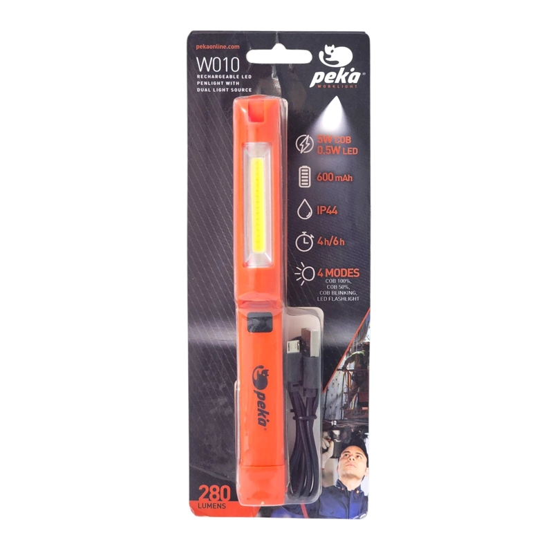 LINTERNA LAPIZ RECARGABLE DOBLE LUZ MAGNE TICA W010 PEKATHERM - 9