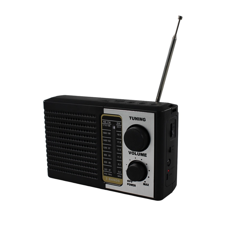 RADIO PORTATIL SOLAR AM FM SW 15W LED Y USB TL636 TECNOLAB - 2