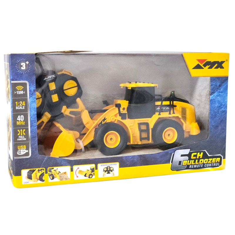 JUGUETE EXCAVADORA RC ESC 1:24 LUZ SONIDO RECARGABLE DBG1696 - 7