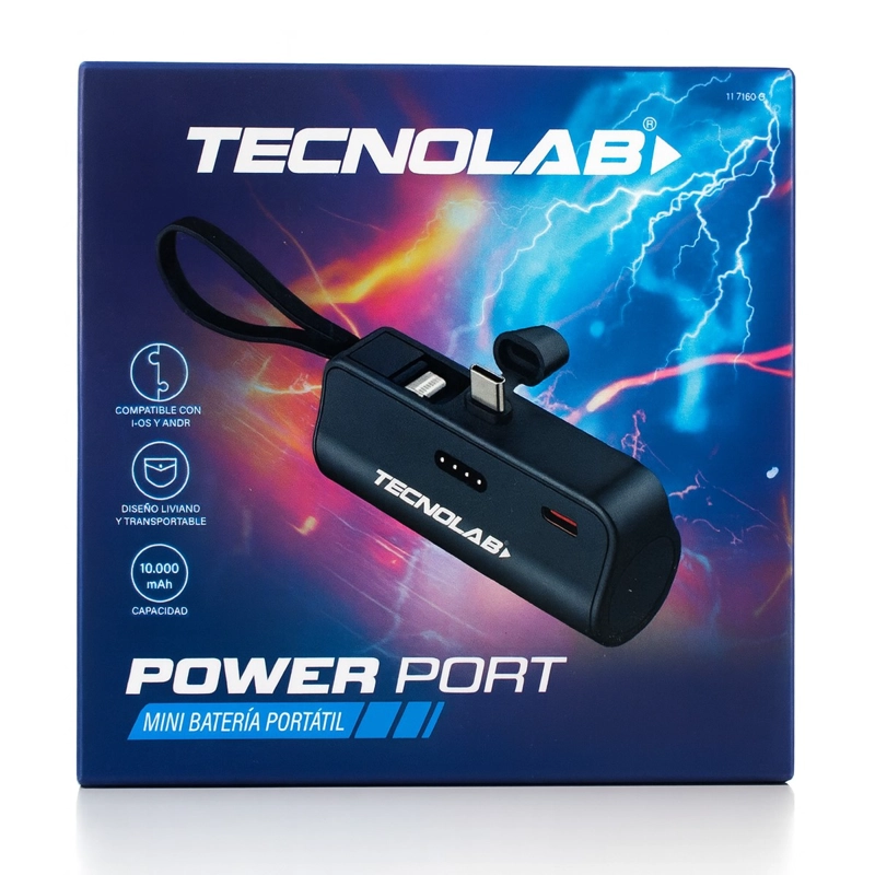 POWERBANK 10000MAH 20W TIPO C Y LNTG TL778BK NEGRO - 6