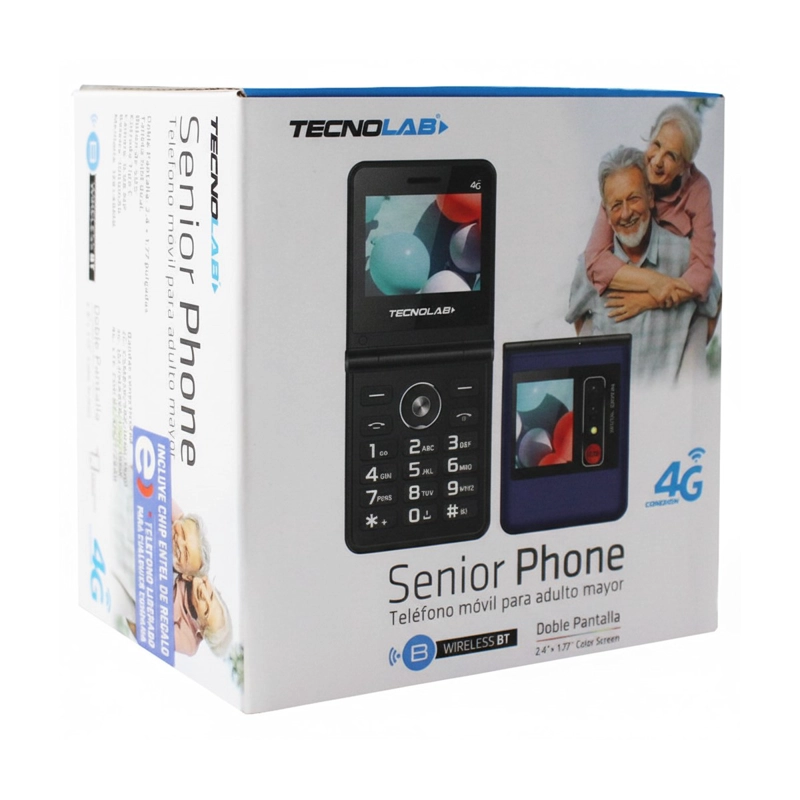 TELE FONO SENIOR 4G DOBLE PANTALLA TECNOLAB TL709BL - 5