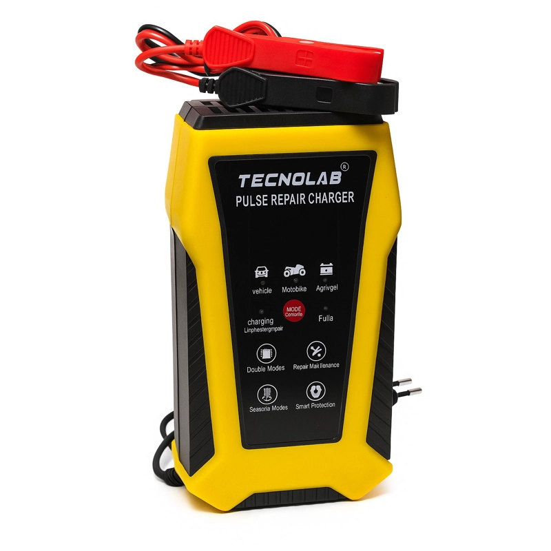 CARGADOR BATERIAS TECNOLAB AUTOS Y MOTOS 12V TL723 - 2