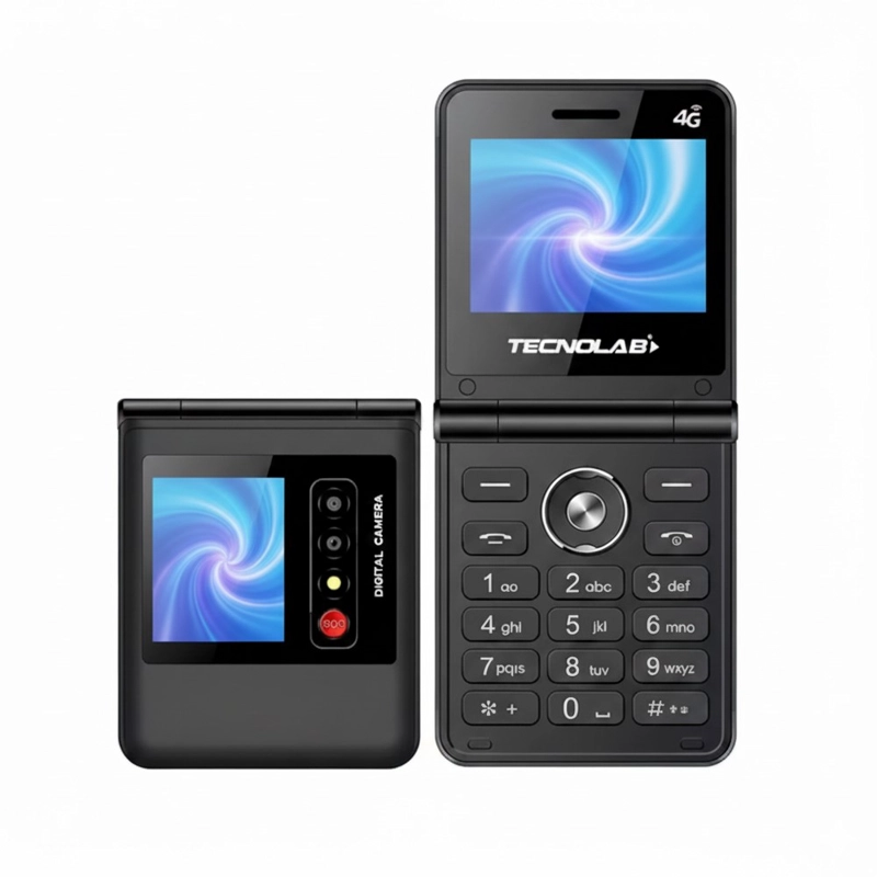 TELE FONO SENIOR 4G DOBLE PANTALLA TECNOLAB TL709BK