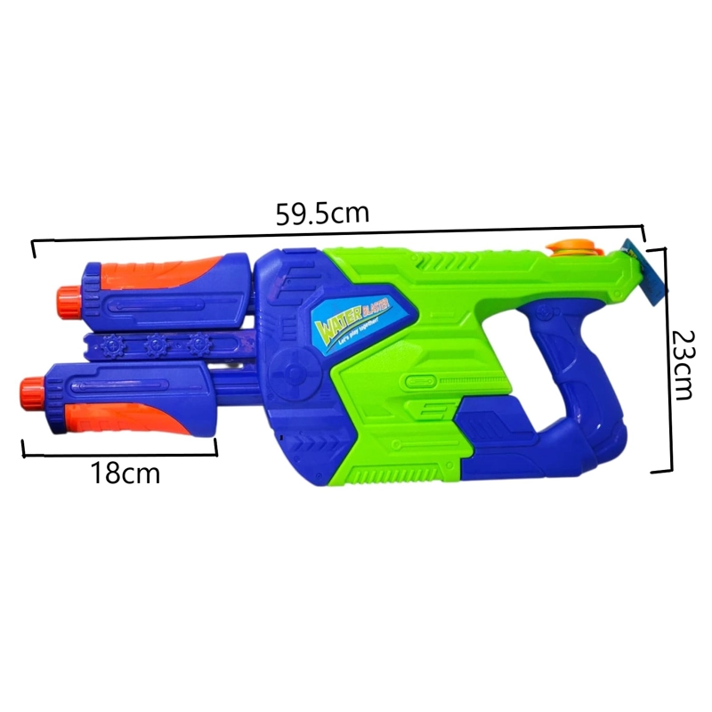 JUGUETE PISTOLA LANZA AGUA DOBLE CAÑON 890ML DBG1633 - 6