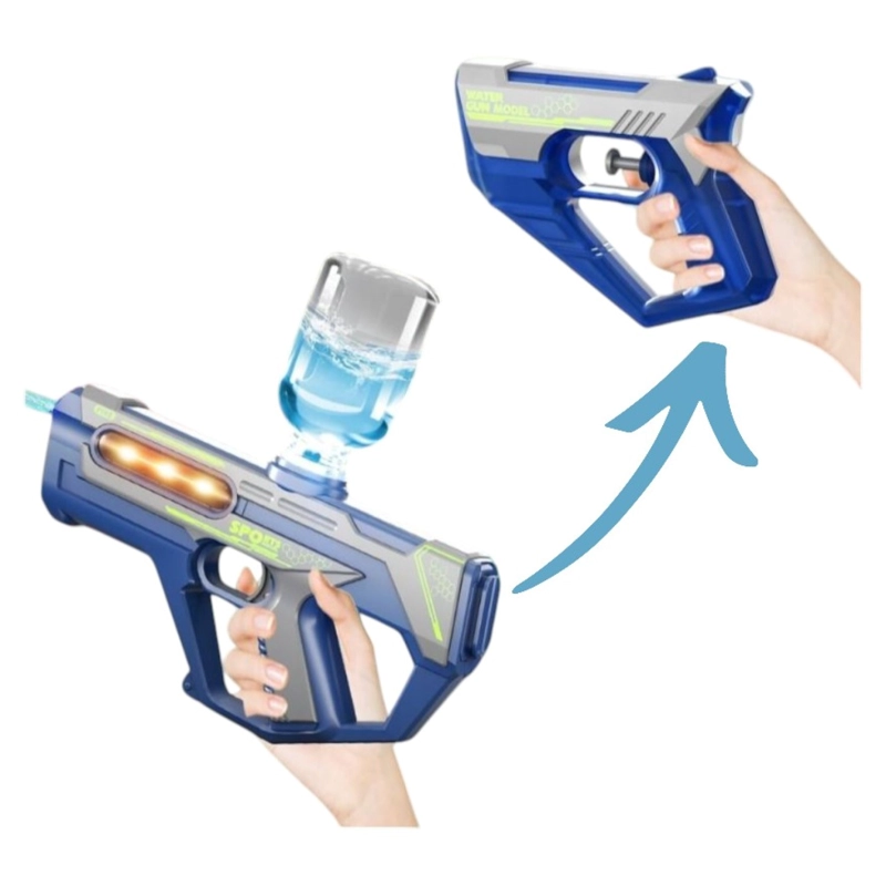 JUGUETE PISTOLA LANZA AGUA 2 EN 1 RECARGABLE DBG1658BL AZUL - 6