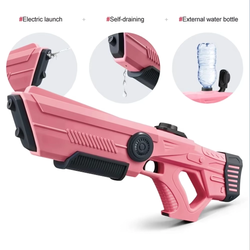 JUGUETE PISTOLA AGUA RECARGABLE ABSORCION DBG1657P ROSA - 2