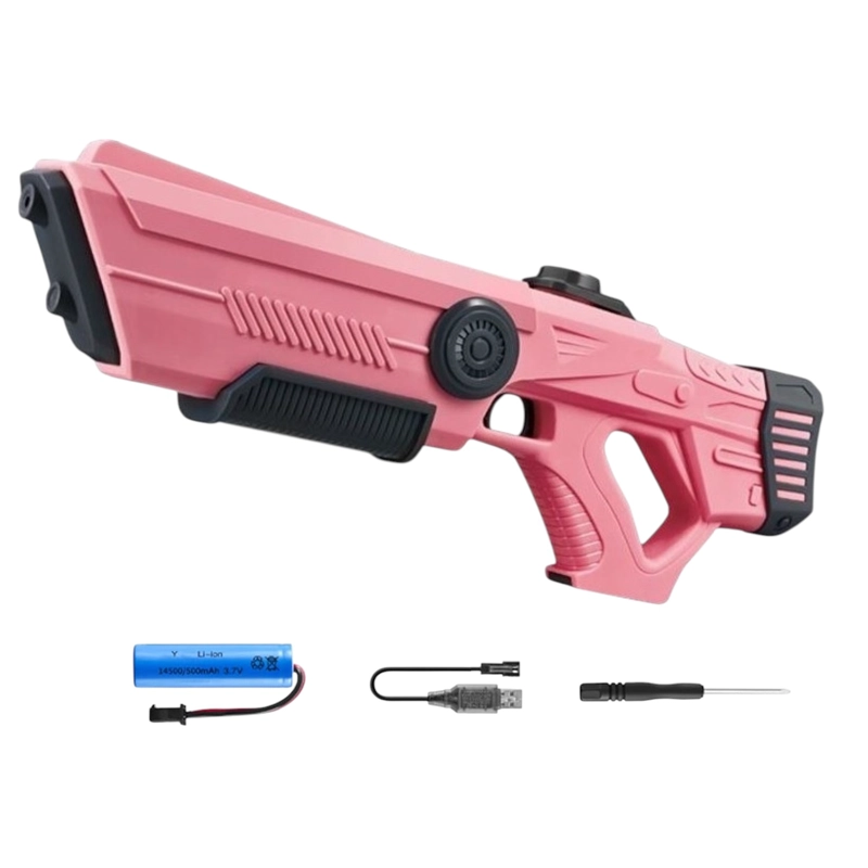 JUGUETE PISTOLA AGUA RECARGABLE ABSORCION DBG1657P ROSA - 4