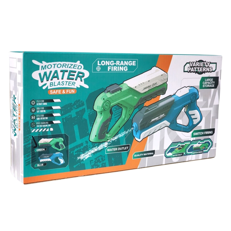 PISTOLA DE AGUA MOTORIZADA RECARGABLE LARGO ALCANCE DBG1654 - 8