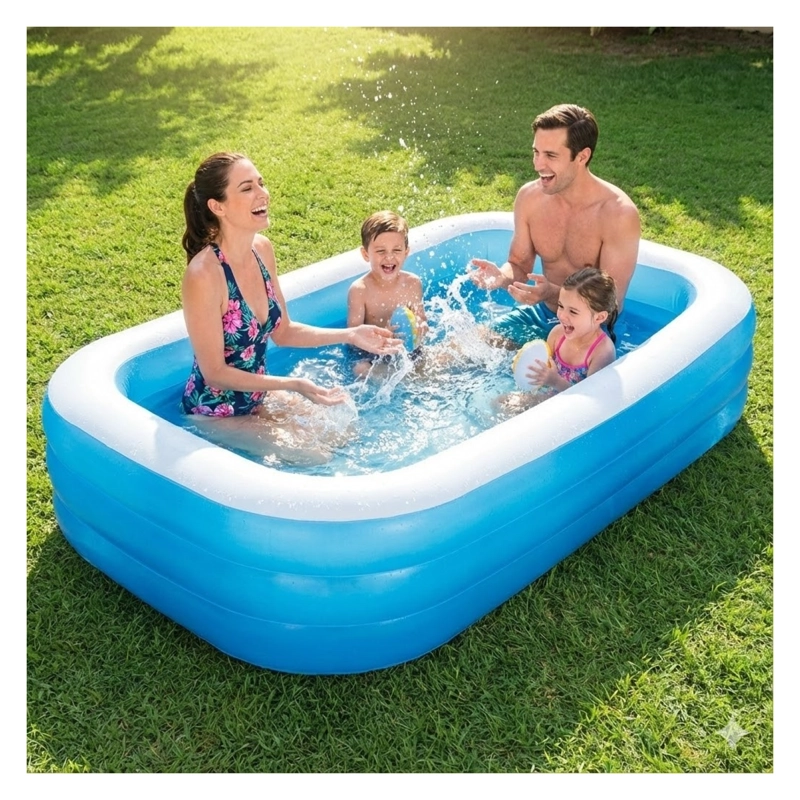 PISCINA INFLABLE RECTANGULAR 185CM DBG1724 DBLUE - 2