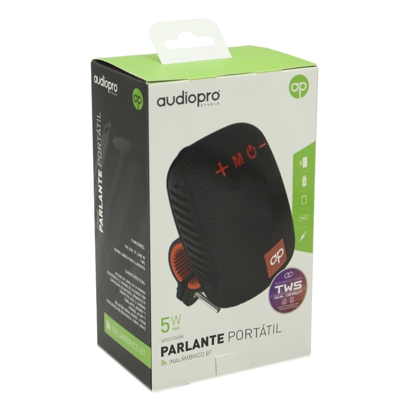 PARLANTE BT PARA BICICLETA, MOTO O SCOOTER AUDIOPRO AP02104BK - 2