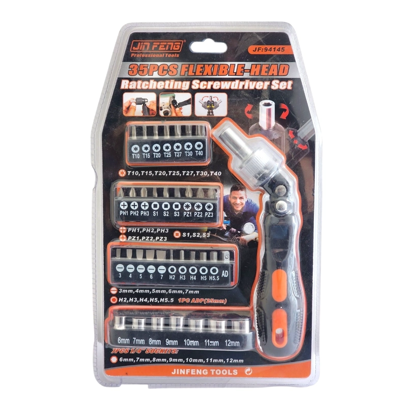 SET DESTORNILLADOR CRIQUE FLEXIBLE C/ PUNTAS 35 PZAS 13475 - 1