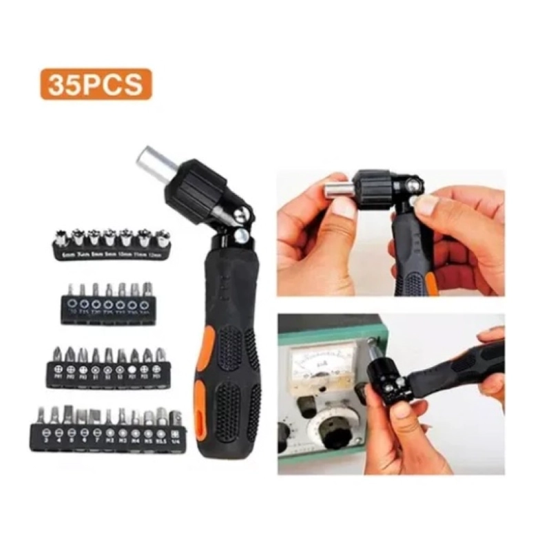 SET DESTORNILLADOR CRIQUE FLEXIBLE C/ PUNTAS 35 PZAS 13475 - 5