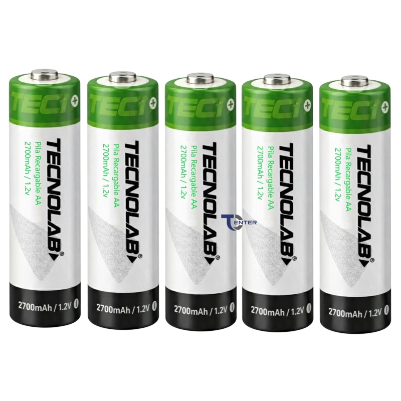 PACK 5 PILAS RECARGABLES AA TECNOLAB 2700MHA TL727 - 3