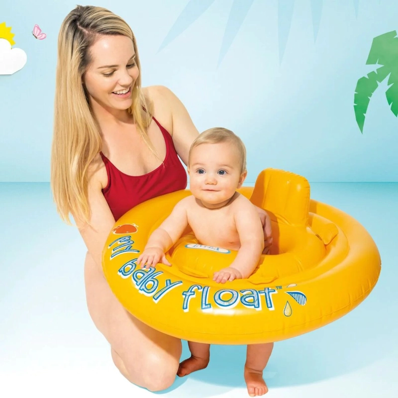 FLOTADOR INFLABLE CIRCULAR PARA BEBE  INTEX MY BABY FLOAT 70CM - 2