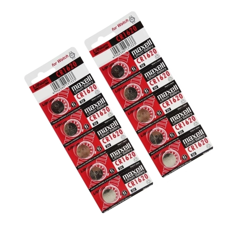 PACK 5 PILAS MAXELL BOTON LITIO CR1620 - 4