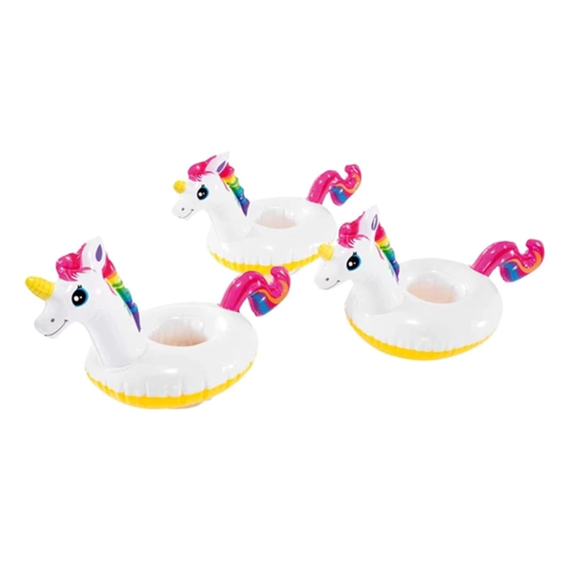 PACK 3 POSAVASOS PARA PISCINA UNICORNIO INTEX 20X38 CM - 2