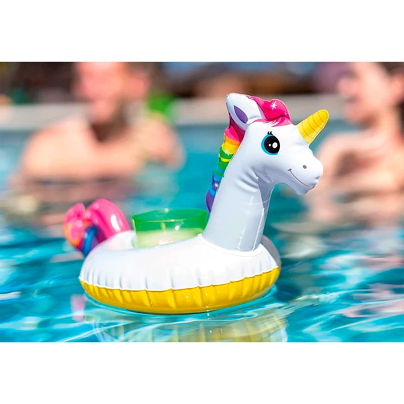 PACK 3 POSAVASOS PARA PISCINA UNICORNIO INTEX 20X38 CM - 3