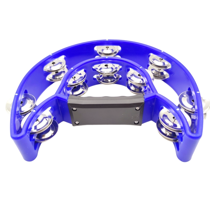 PANDERO MUSICAL MEDIA LUNA HENDRIX AZUL 20X20 CM - 4