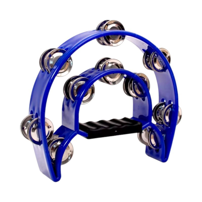 PANDERO MUSICAL MEDIA LUNA HENDRIX AZUL 20X20 CM - 5