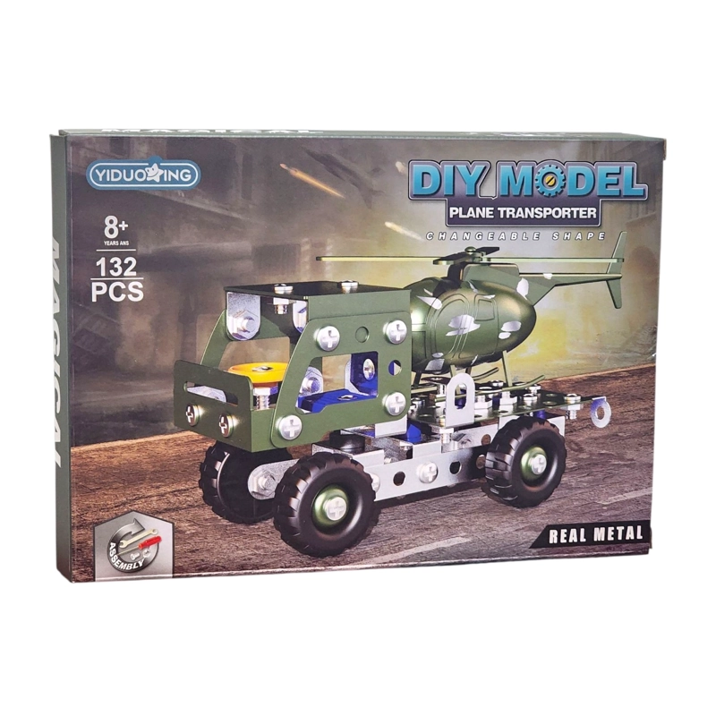 SET CONSTRUCCION CAMION TRANSPORTADOR HELICOPTER 132PZ 55728 - 1