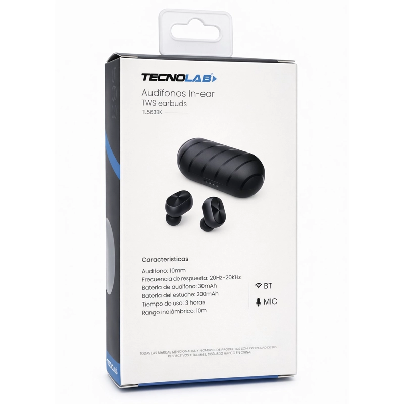 AUDIFONOS INALAMBRICOS BT TECNOLAB TL563BK - 4