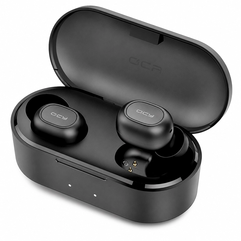 AUDIFONOS QCY T2C TRUE WIRELESS AIRBUDS NEGROS - 2