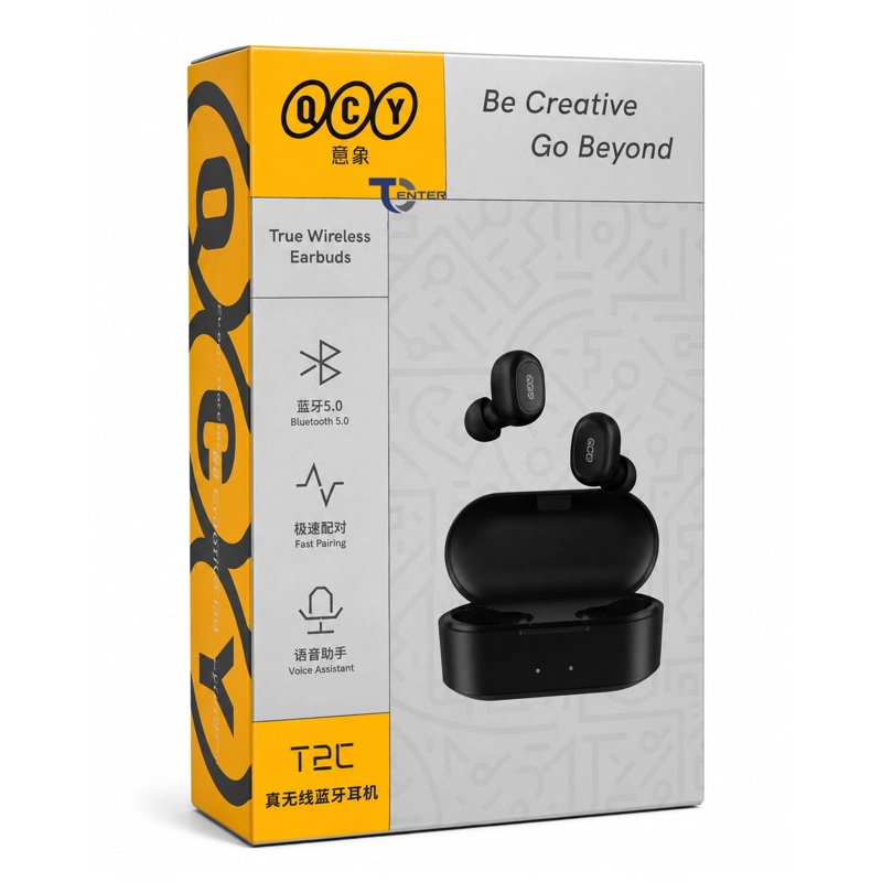 AUDIFONOS QCY T2C TRUE WIRELESS AIRBUDS NEGROS - 5