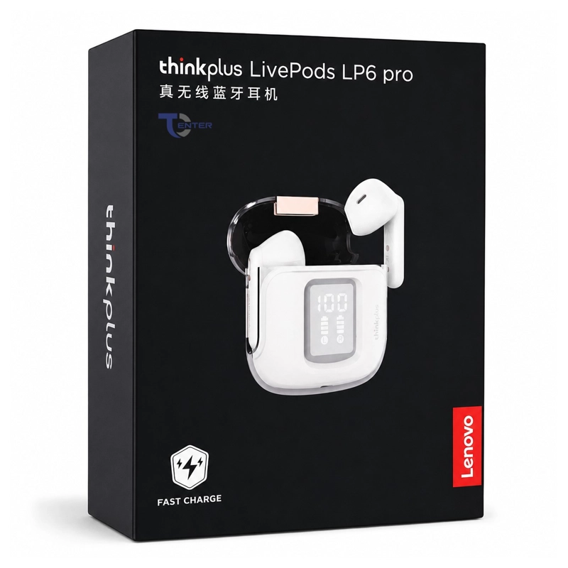 AUDIFONOS BT LENOVO THINKPLUS LIVEPODS LP6 PRO BLANCOS - 4