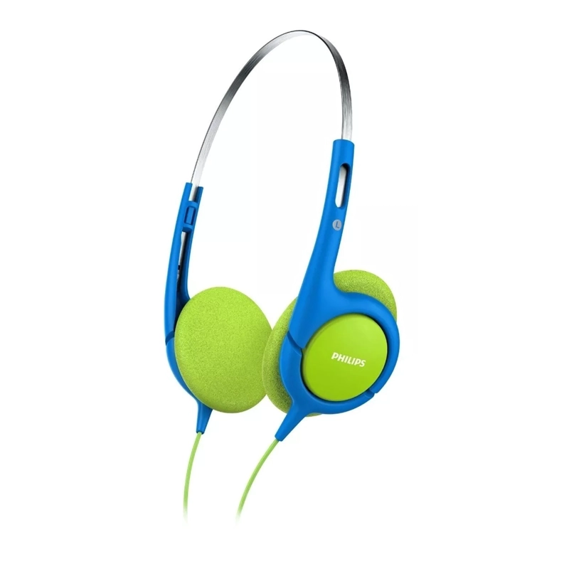 AUDIFONOS PHILIPS INFANTIL SHK1030 OVER EAR AZUL-VERDE - 1
