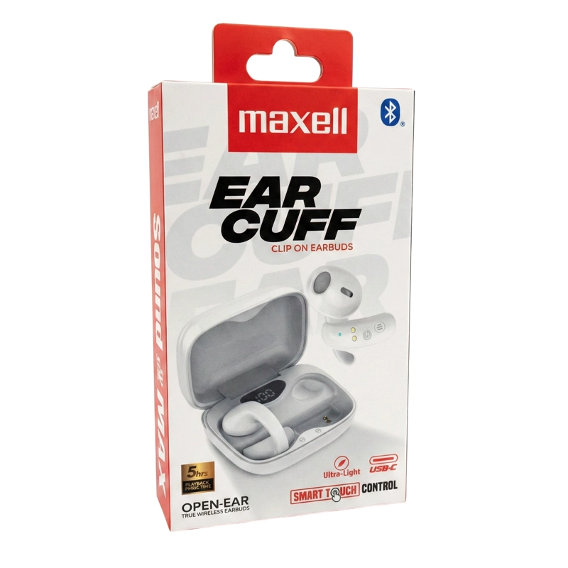 AUDIFONOS BT MAXELL EAR CUFF CLIP ON OPEN-EAR TWS BLANCO - 3