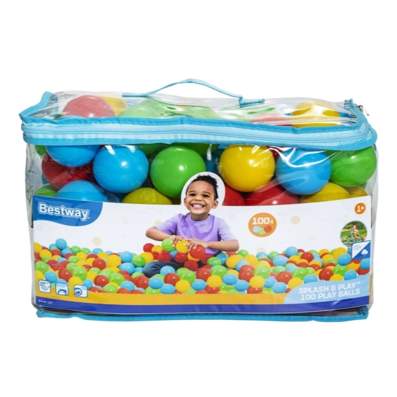 PACK 100 PELOTAS PLASTICAS 6,5 CMS BESTWAY - 1