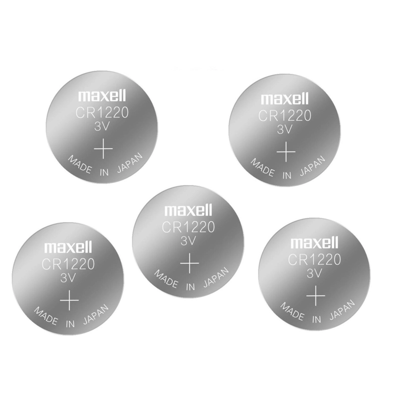 PACK 5 PILAS MAXELL BOTON LITIO CR1220 3V - 3