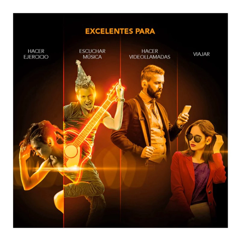 AUDIFONOS DEPORTIVOS INALAMBRICOS BT MAXELL TWS HALO CON ILUMINACION - 4