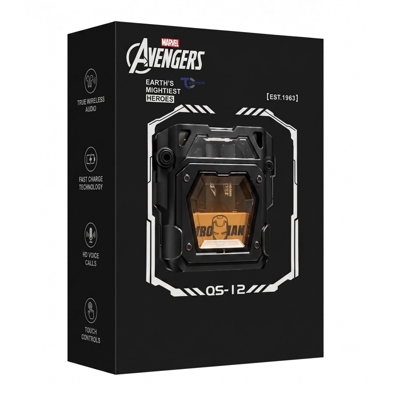 AUDIFONOS BT QS-12 MARVEL AVENGERS EDICION ESPECIAL IRON MAN - 5