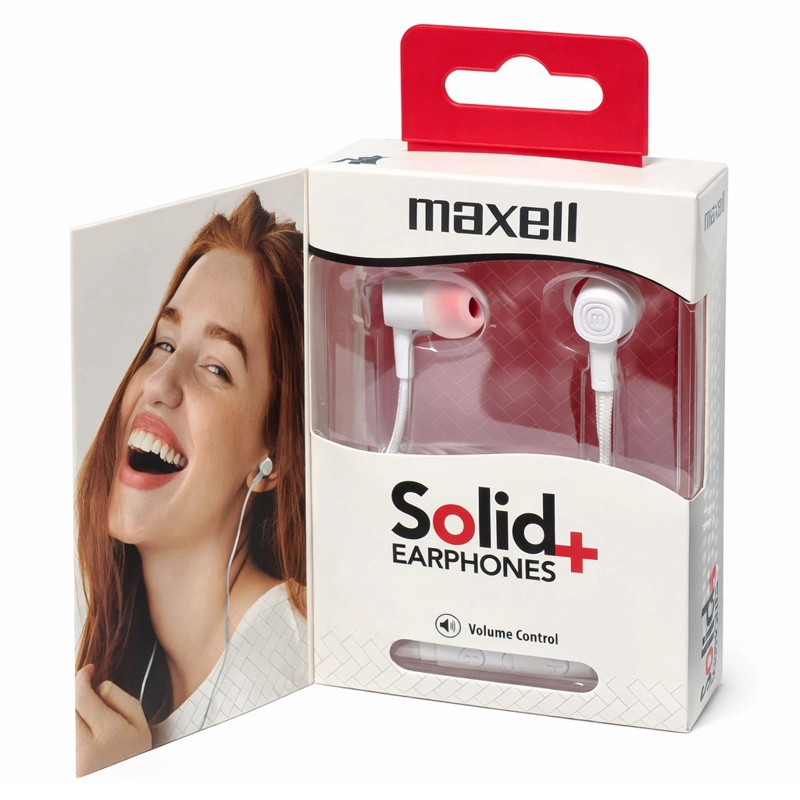 AUDIFONOS MAXELL MANOS LIBRES SIN-8 SOLID JACK 3.5MM BLANCO - 4
