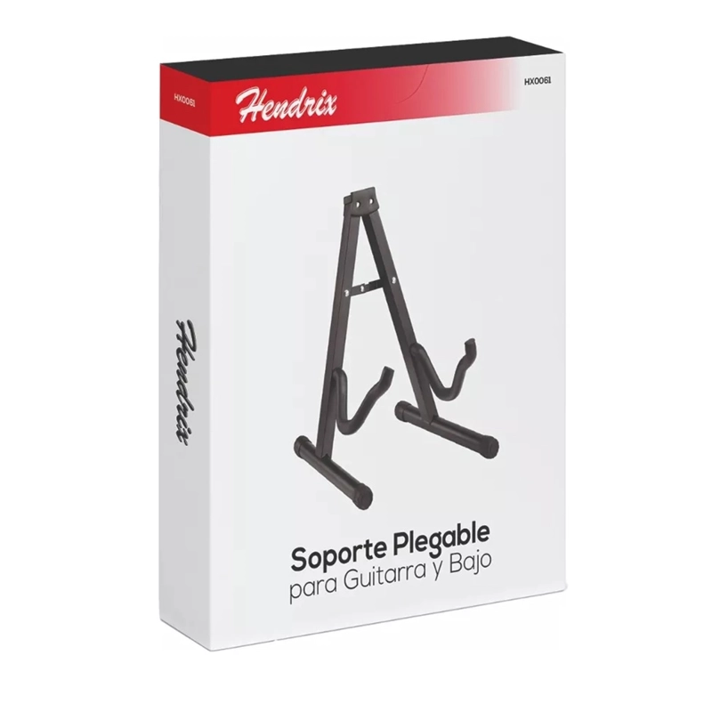 SOPORTE PLEGABLE PARA GUITARRA Y BAJO HENDRIX HX0061 NEGRO - 2