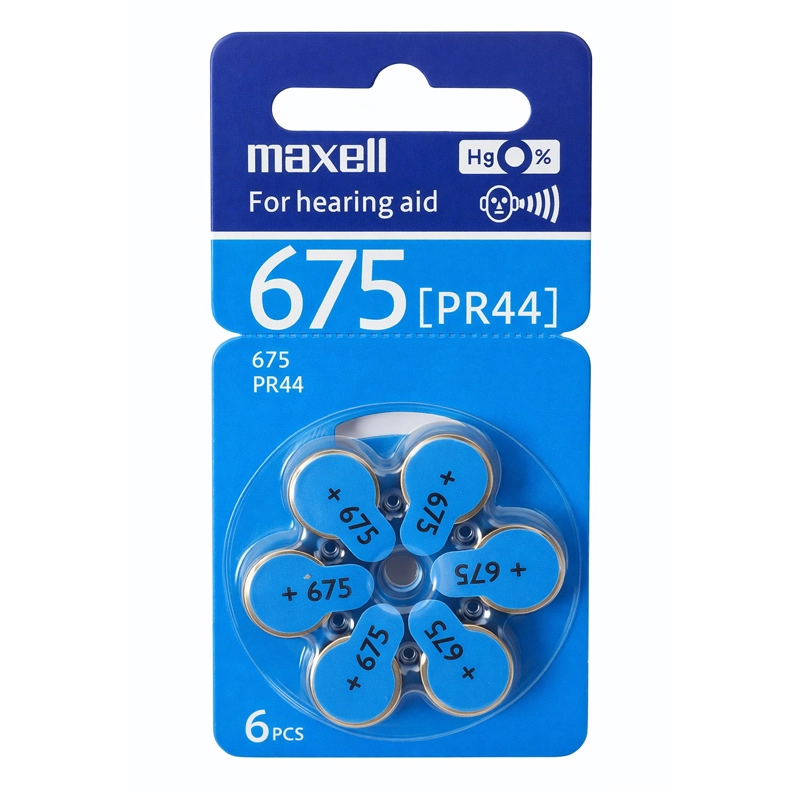 PACK 6 PILAS PARA AUDIFONOS MAXELL 675 AUDITIVAS - 1