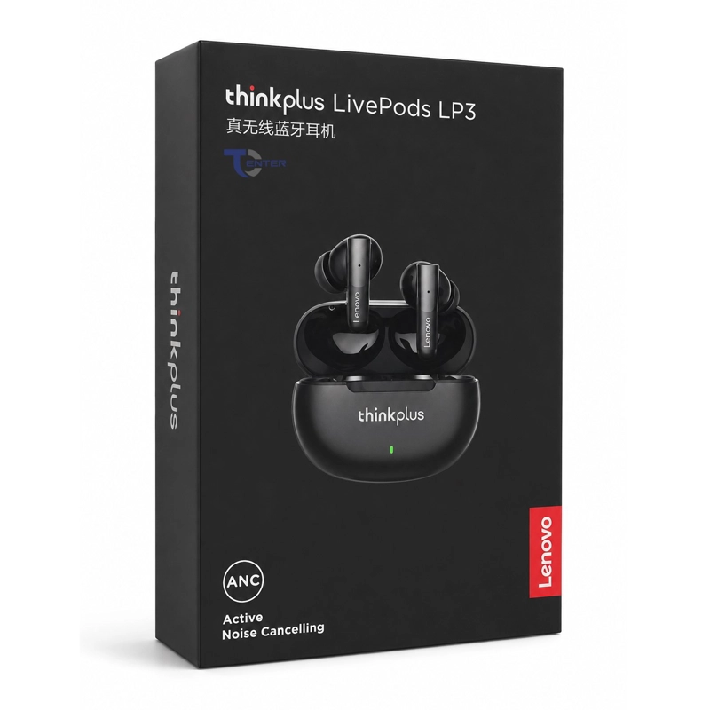 AUDIFONOS LENOVO THINKPLUS LIVEPODS LP3 BT 5.2 ANC NEGROS - 2