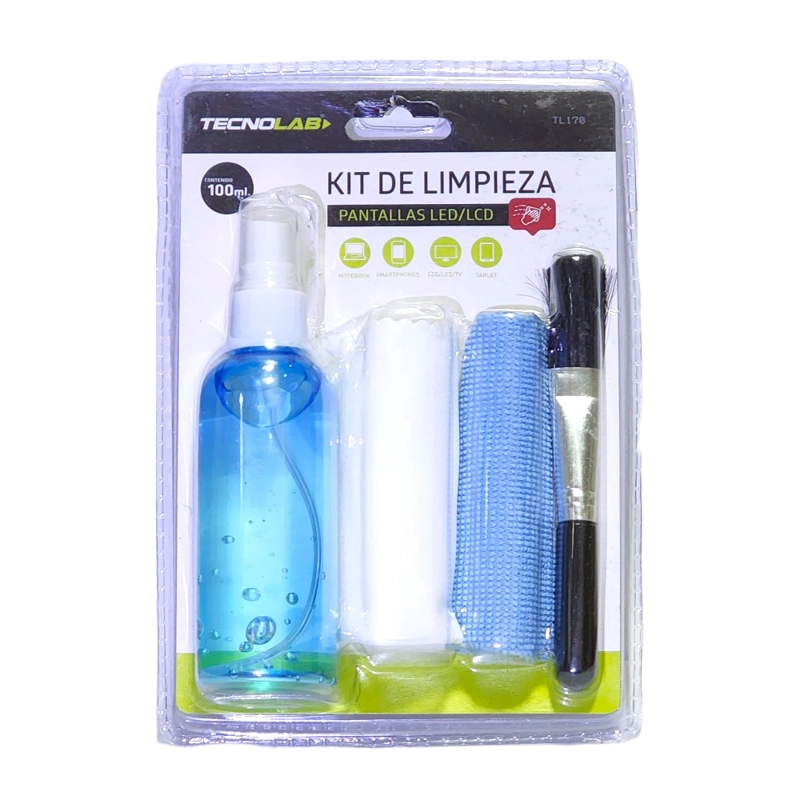 KIT DE LIMPIEZA 4 EN 1 TECNOLAB TL170 LED LCD 100ML - 1
