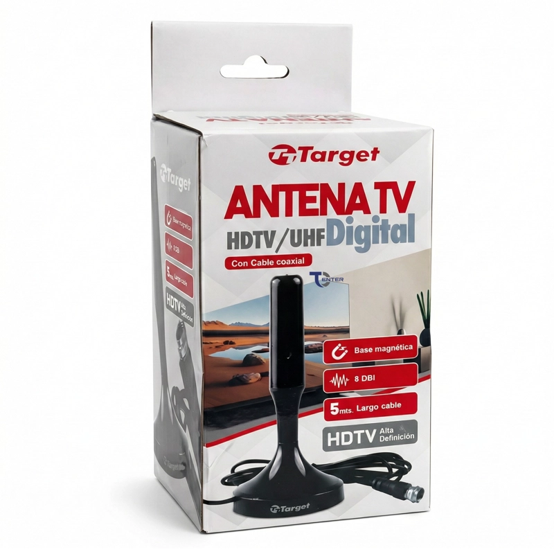 ANTENA TV HD TARGET HDTV MAGNE TICA TT-ADP6 8 DBI TVD - 5