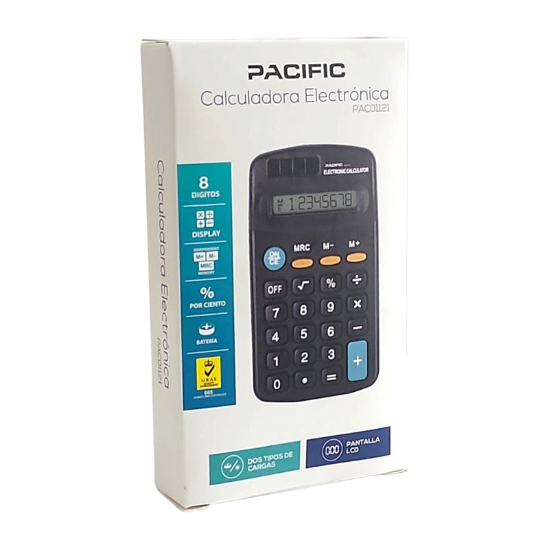 CALCULADORA ELECTRONICA 8 DIGITOS PAC01121 PACIFIC - 5