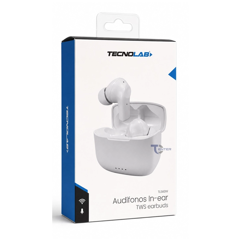AUDIFONOS INALAMBRICOS BT IN-EAR TECNOLAB TL566W BLANCOS - 3