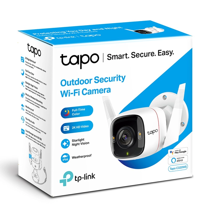 CAMARA WI-FI DE SEGURIDAD TAPO C320WS EXTERIOR - 4