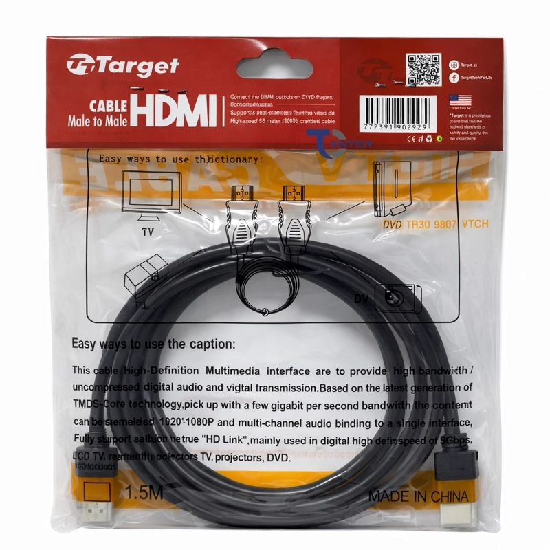 CABLE HDMI TARGET 5 MTS FULL HD 1.4 - 2