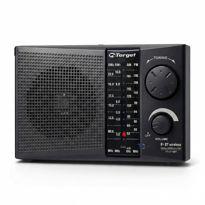 RADIO PORTATIL BT TARGET TT-CF18BT 4 BANDAS USB SD RECARGABLE - 2