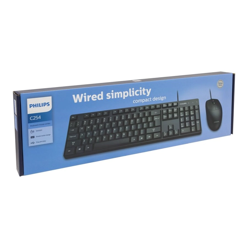 KIT COMBO TECLADO Y MOUSE PHILIPS C224 SPT6254 - 4