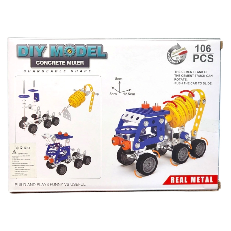SET CONSTRUCCION CAMION REVOLVEDORA CEMENTO 106PZ 55727 - 3