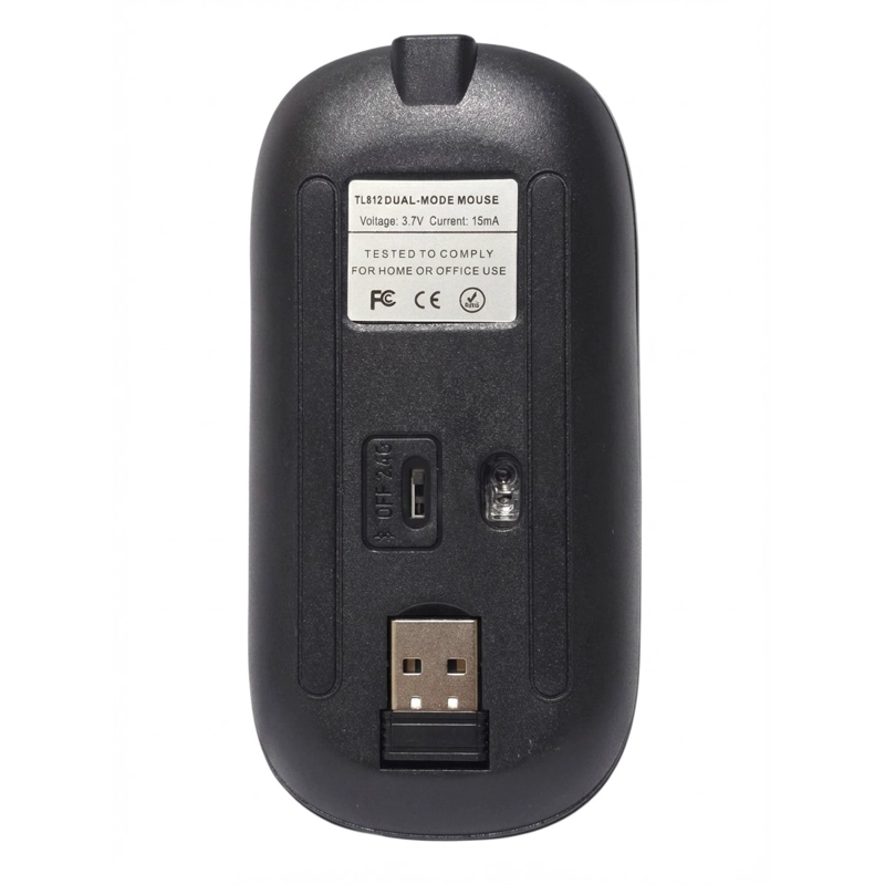 MOUSE INALAMBRICO DUAL BT TECNOLAB TL812BK - 5