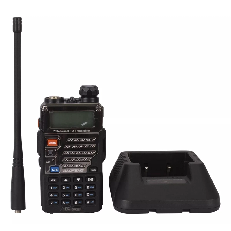 RADIO TRANSMISOR VOX BAOFENG UV-5RE NEGRO C - 4