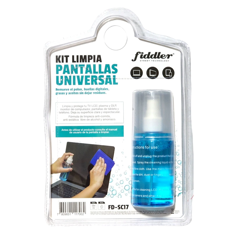 KIT DE LIMPIEZA FIDDLER UNIVERSAL PANTALLAS LED - 2